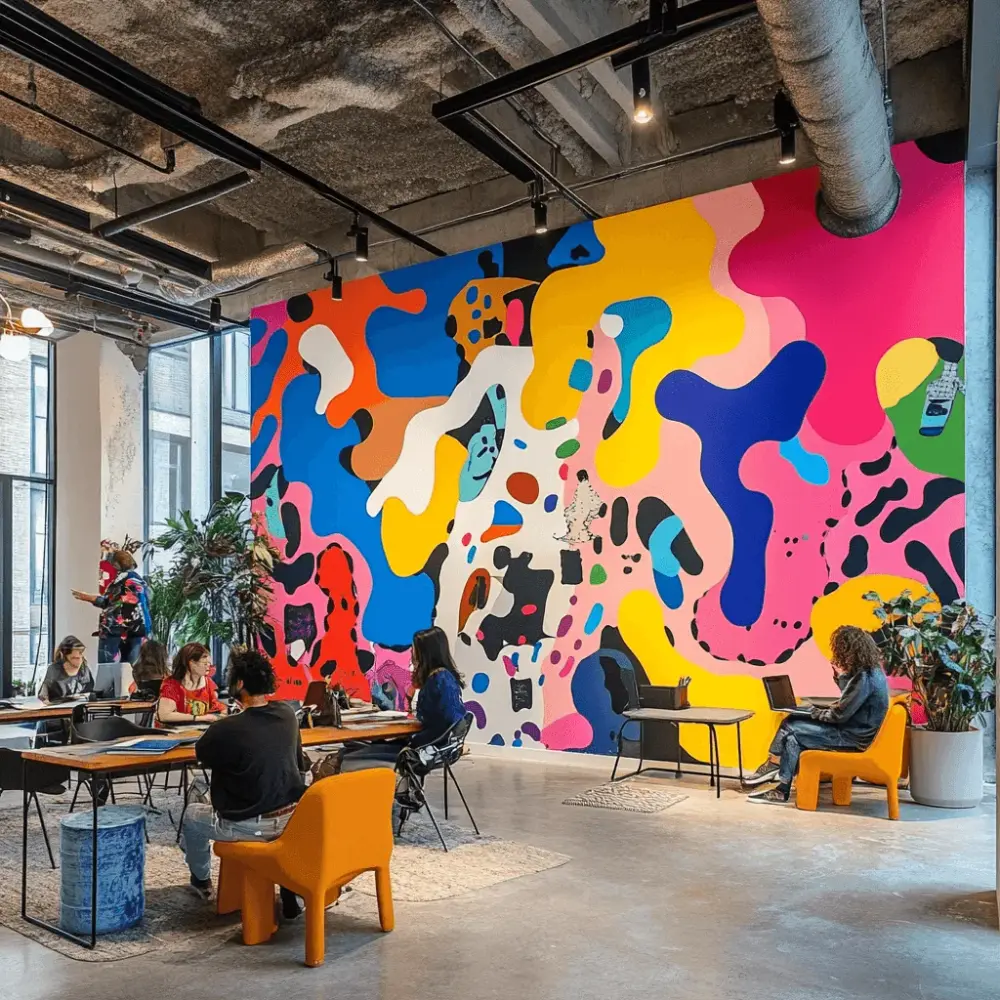 How do companies assert their identity in a shared space?