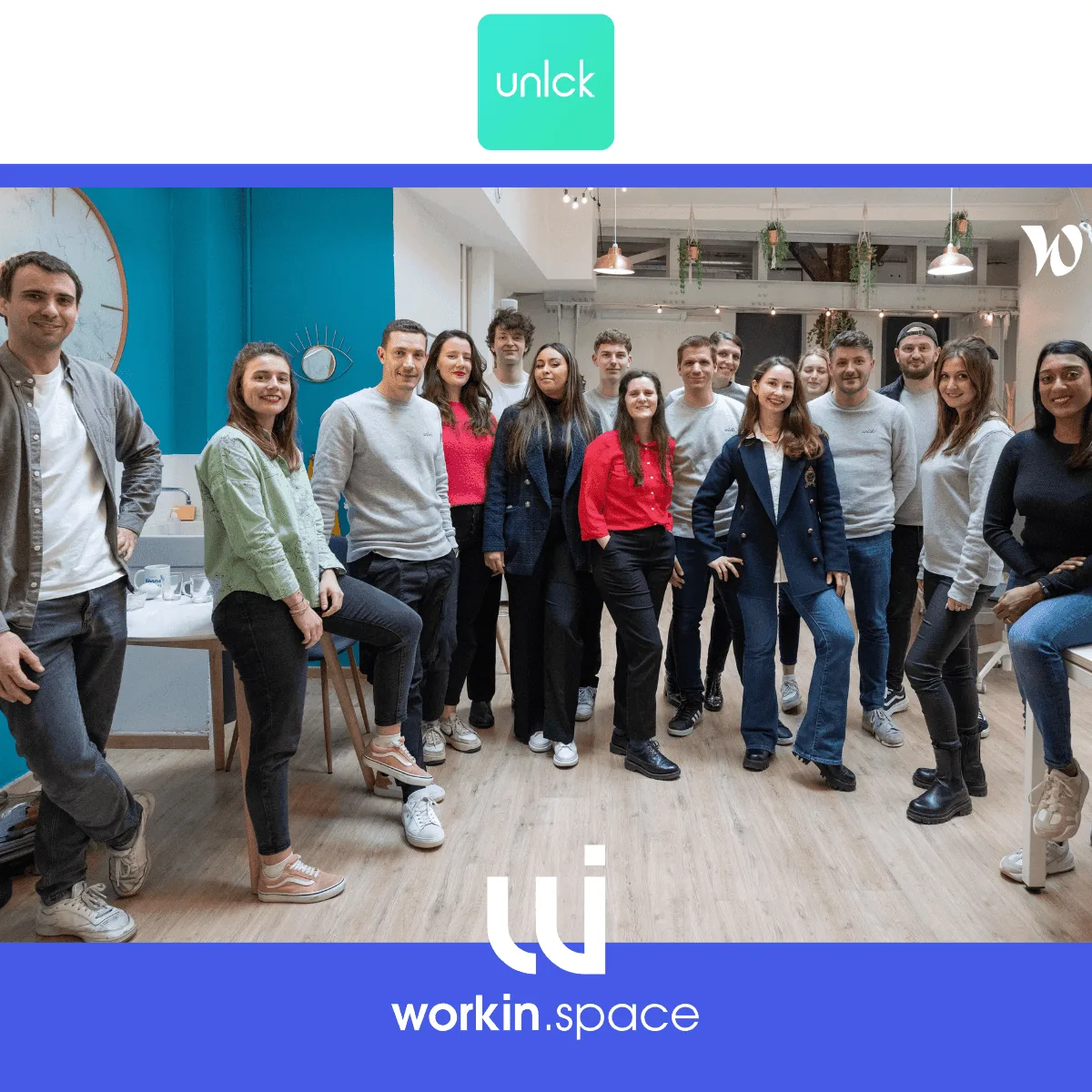 UNLCK: a multi-site start-up supported by workin.space