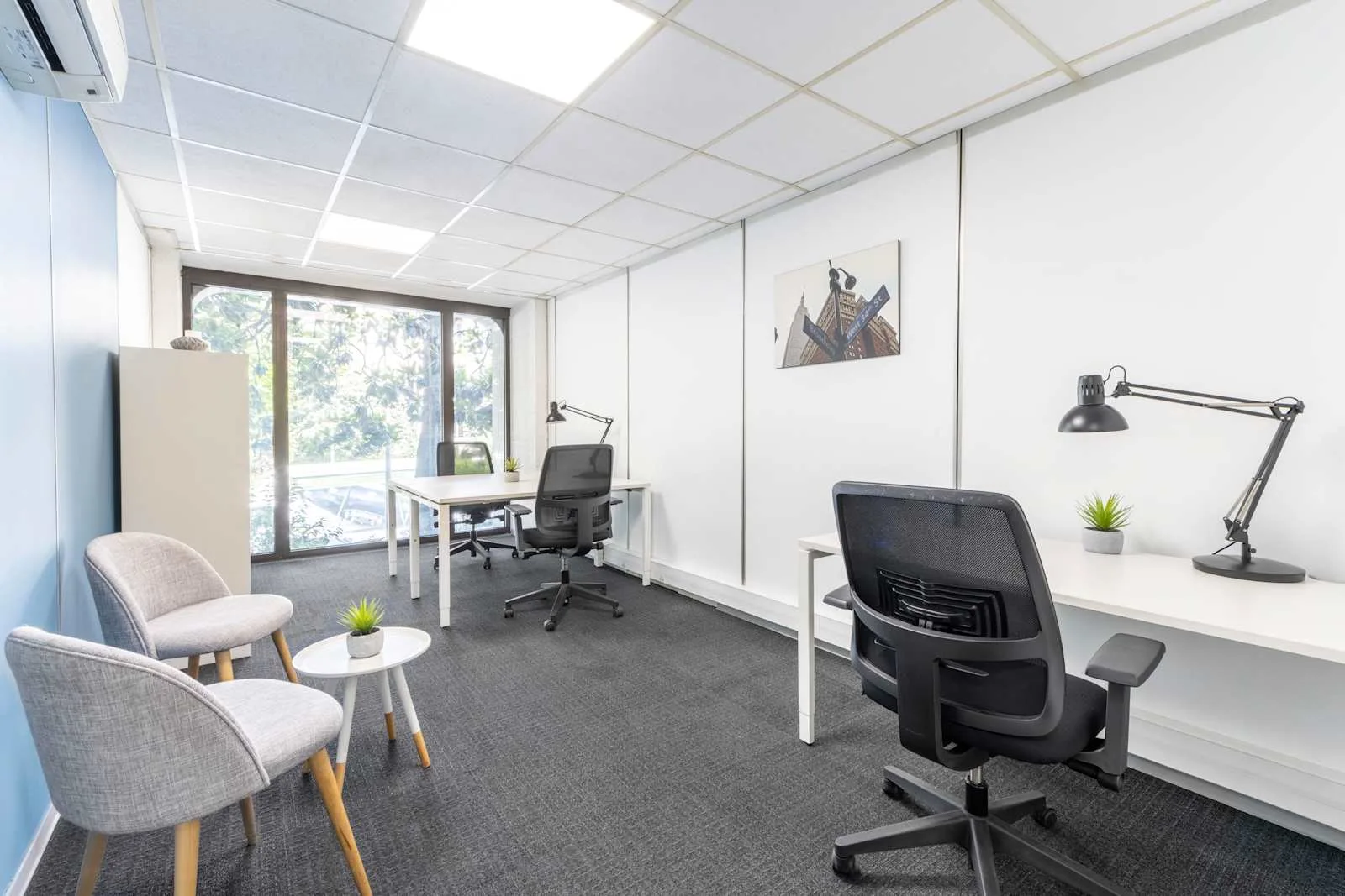 HQ NICE, Jean Médecin, Private office, 3 desks, Nice