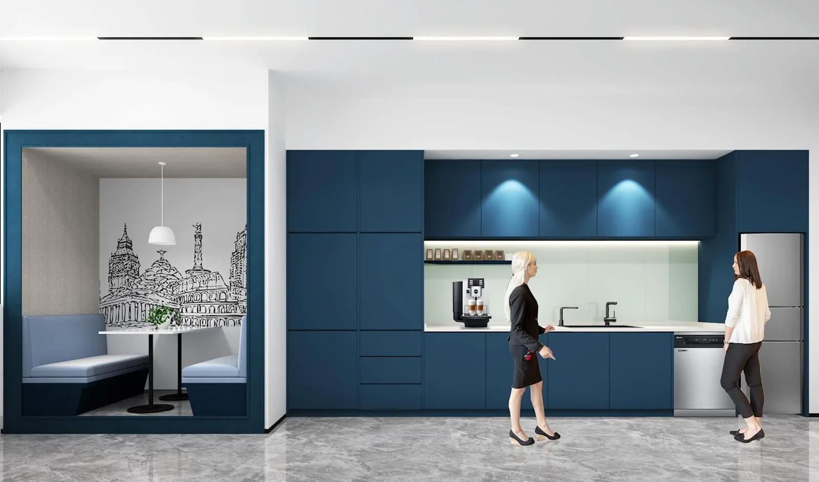 HQ Shanghai, 128 Plaza、厨房、上海市