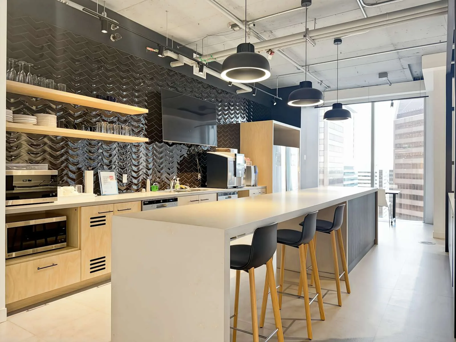Regus AB, Calgary - Telus Sky, Kitchen, Calgary, AB