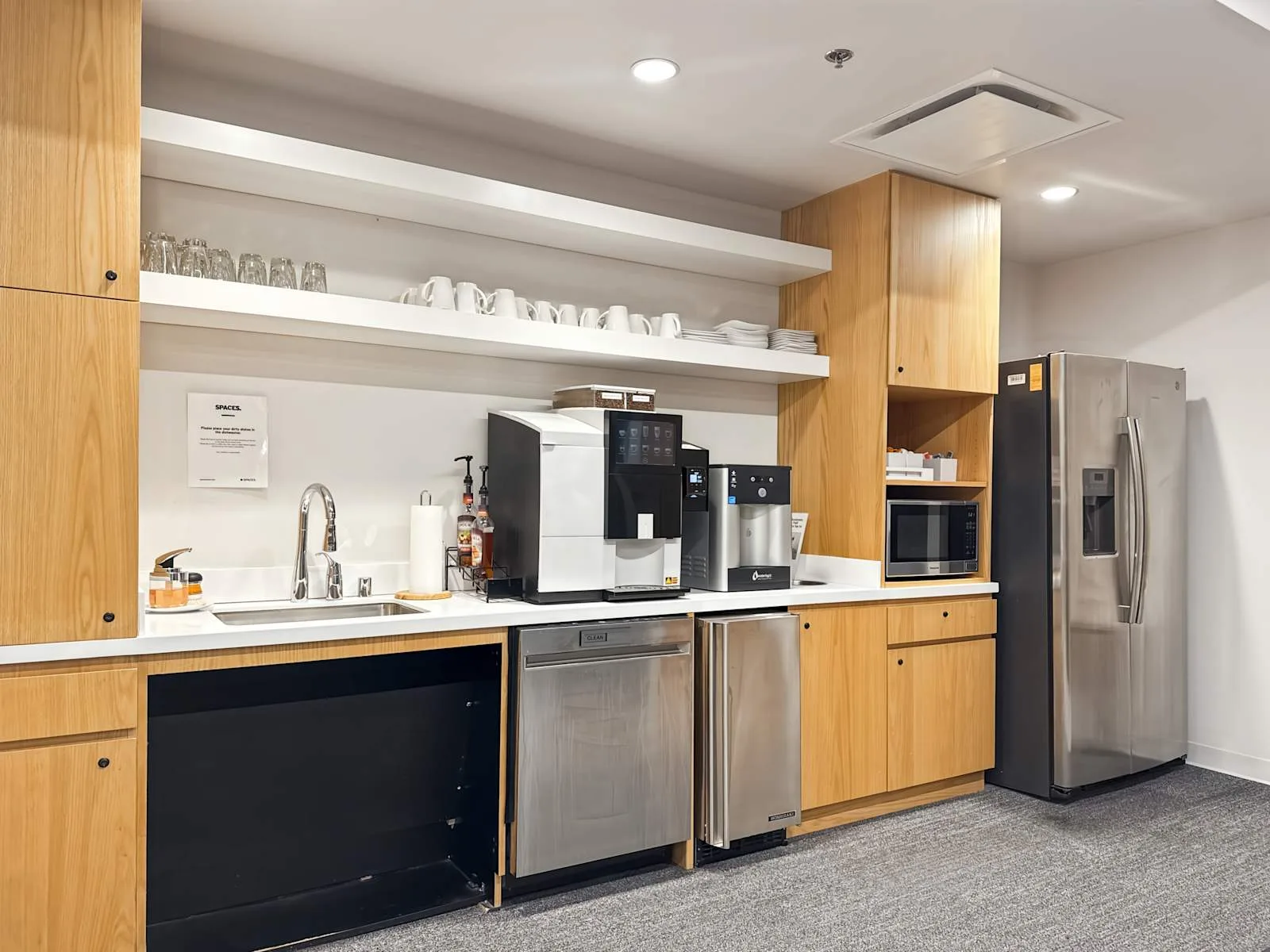 Spaces TX, Plano - Spaces West Plano Village, Kitchen, Plano, TX