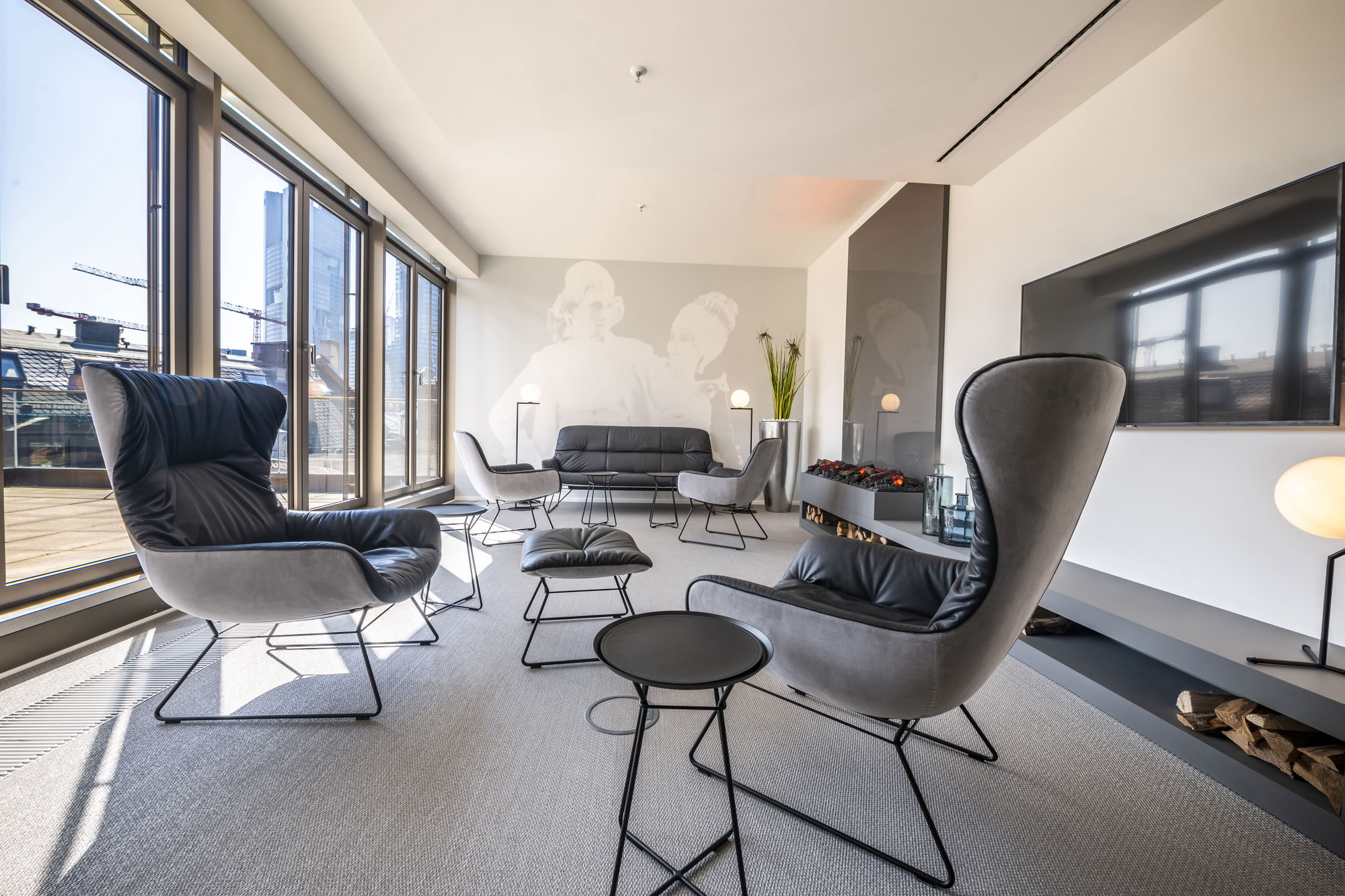 Kaminlounge Opernplatz · Satellite Office Frankfurt - Opernplatz