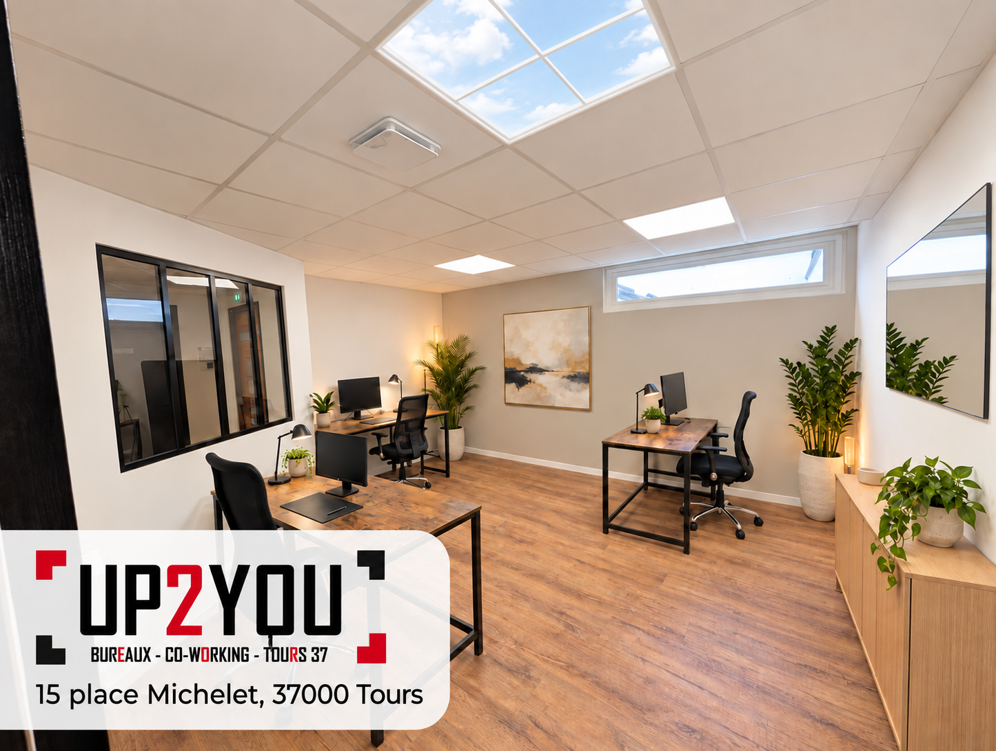Up2You Tours, Bureau privatif 3-4 postes, Tours