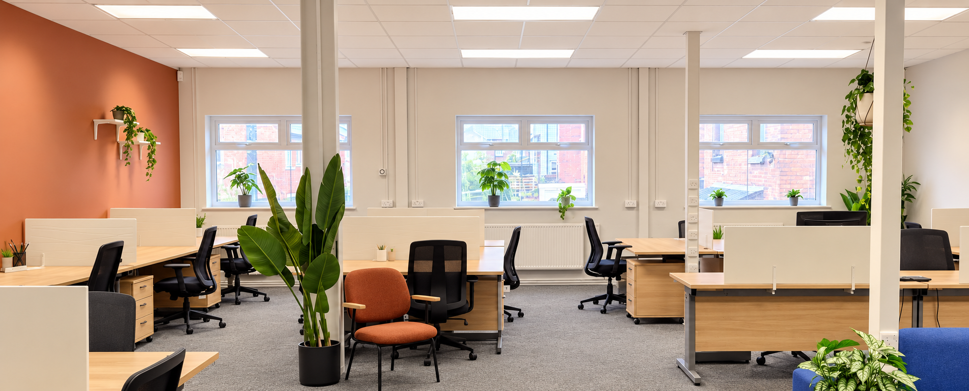 Serene Workspaces, Hot desk in open space, St Helens