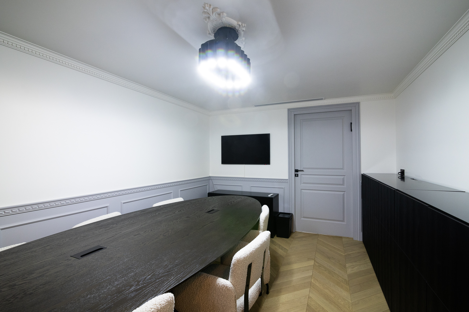 Hôtel particulier Haussmannien Paris 17 Pereire, Meeting room for 6 people, Paris 17e