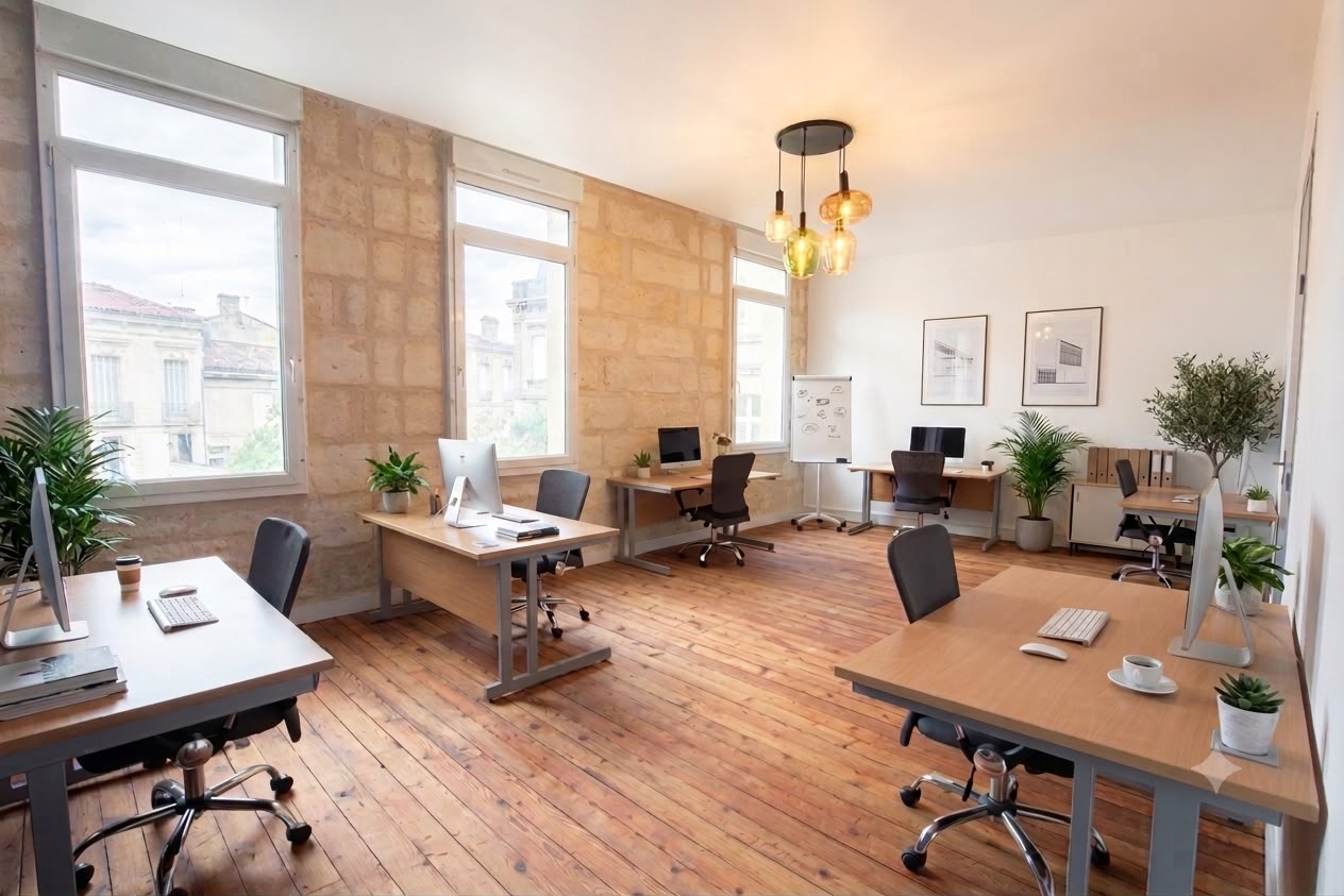 Maison Calvé, Privatbüro mit 6 Arbeitsplätzen, Bordeaux