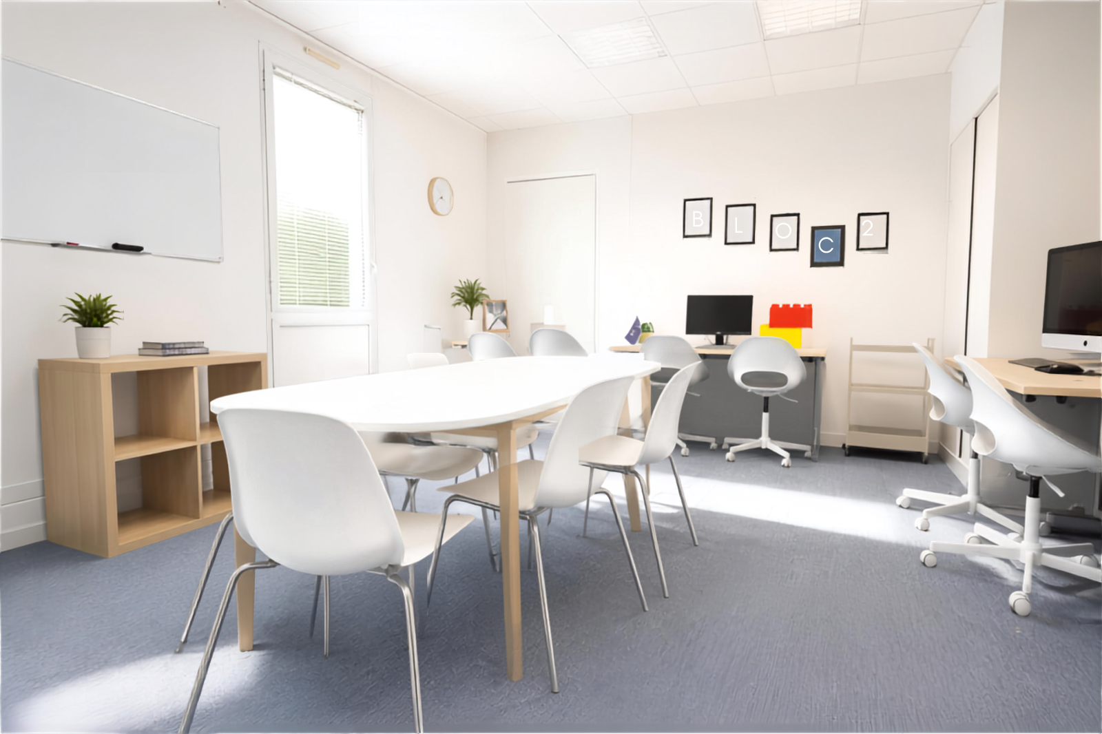 Sébastien, Private office, 4 desks, Chinon