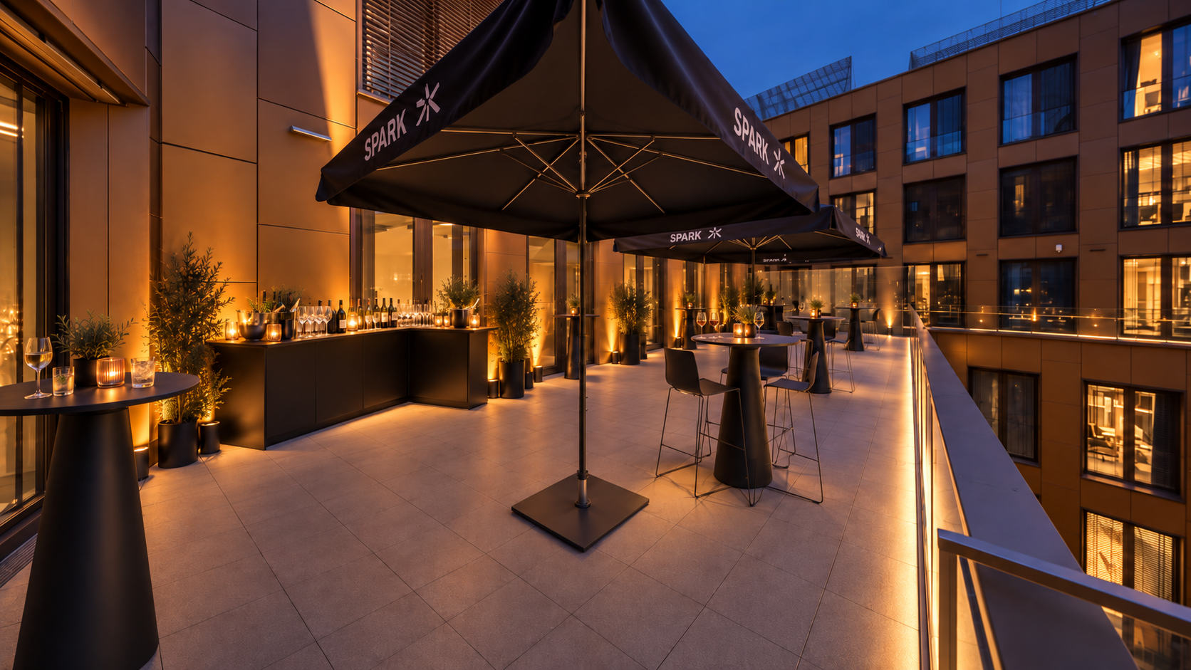 SPARK Frankfurt Junghof, Terrace and outdoor space, Frankfurt am Main