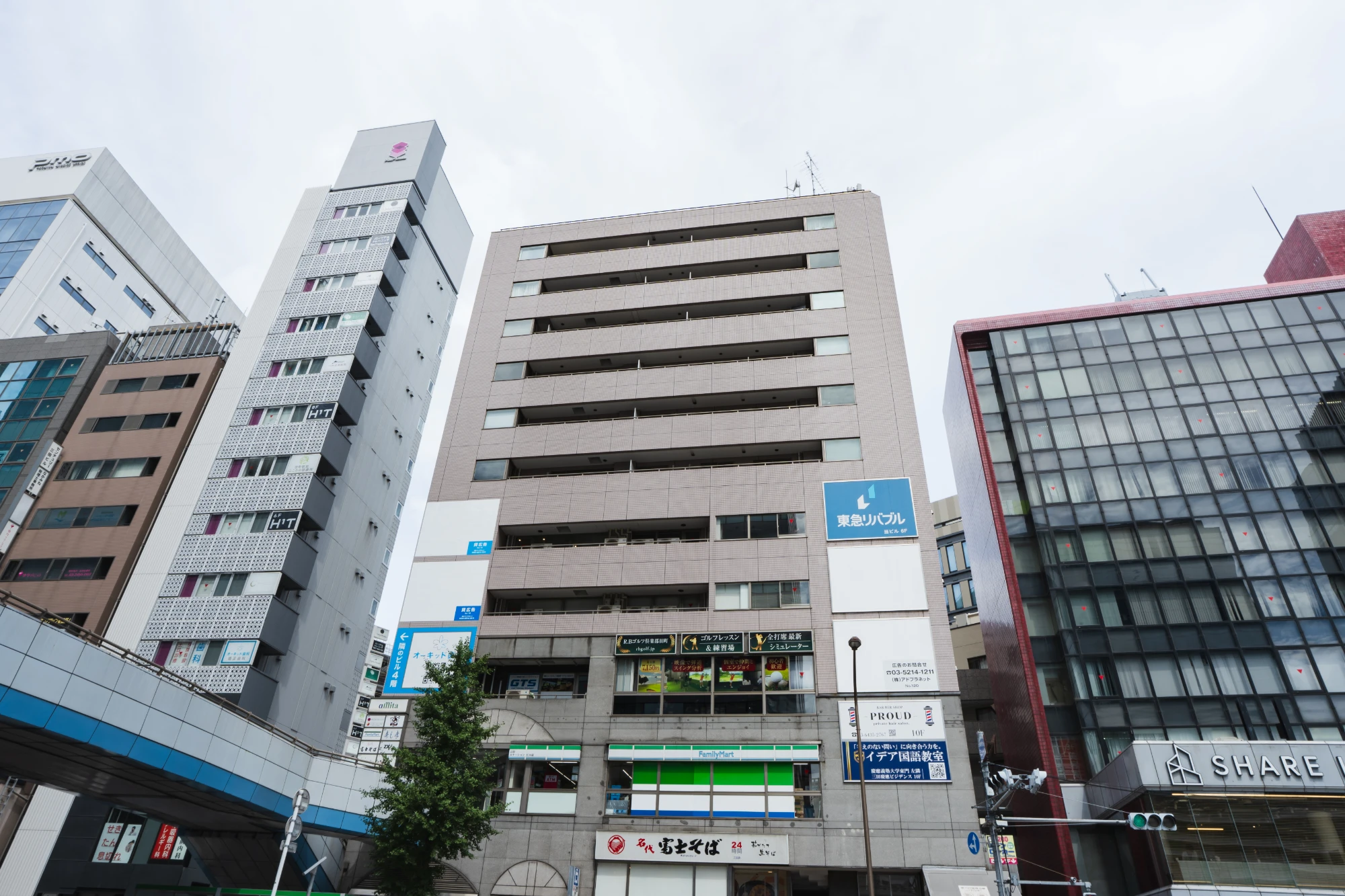 Tamachi Entre salon, Building facade, Tokyo