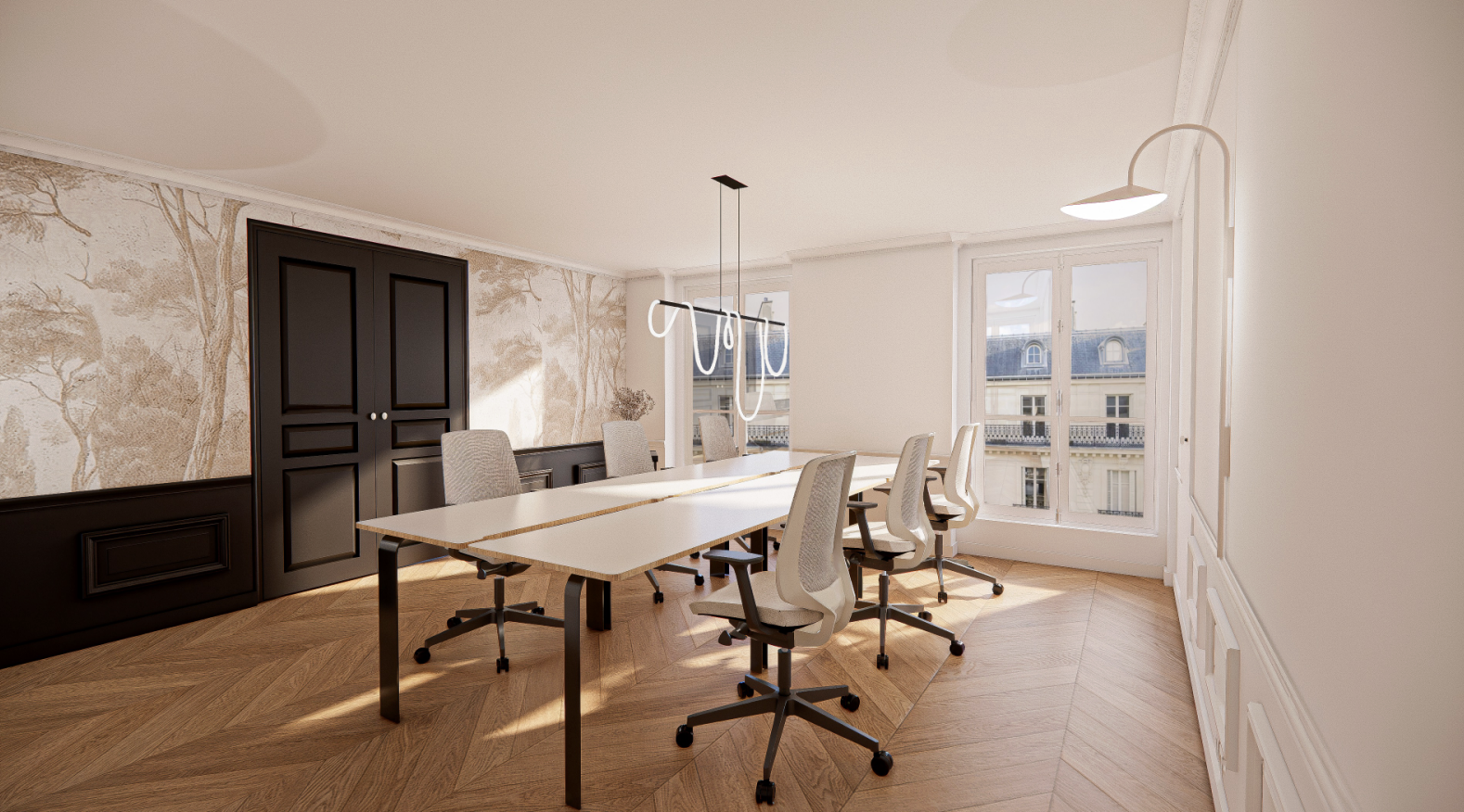 Volum Bienfaisance, Bureau privatif 6 postes, Paris 8e