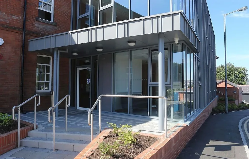 104 at Ebrington Square, Building facade, Londonderry