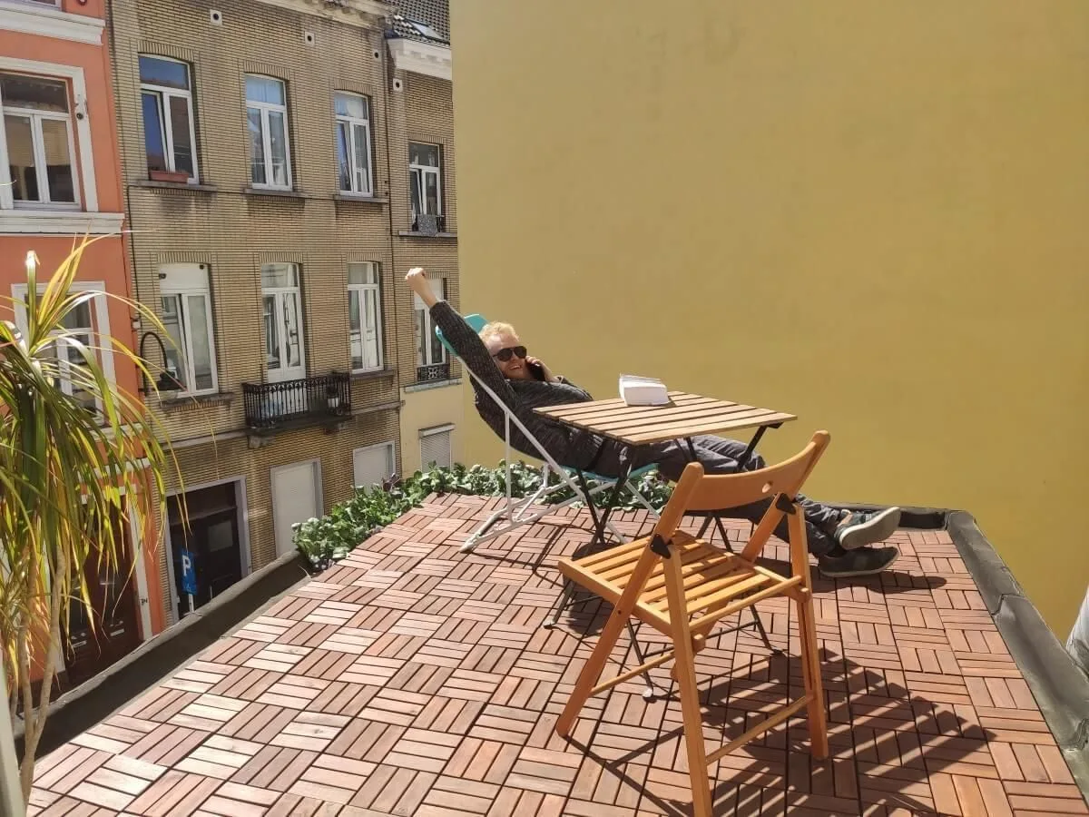 1USUAL co-working, Terras en buitenruimte, Brussel