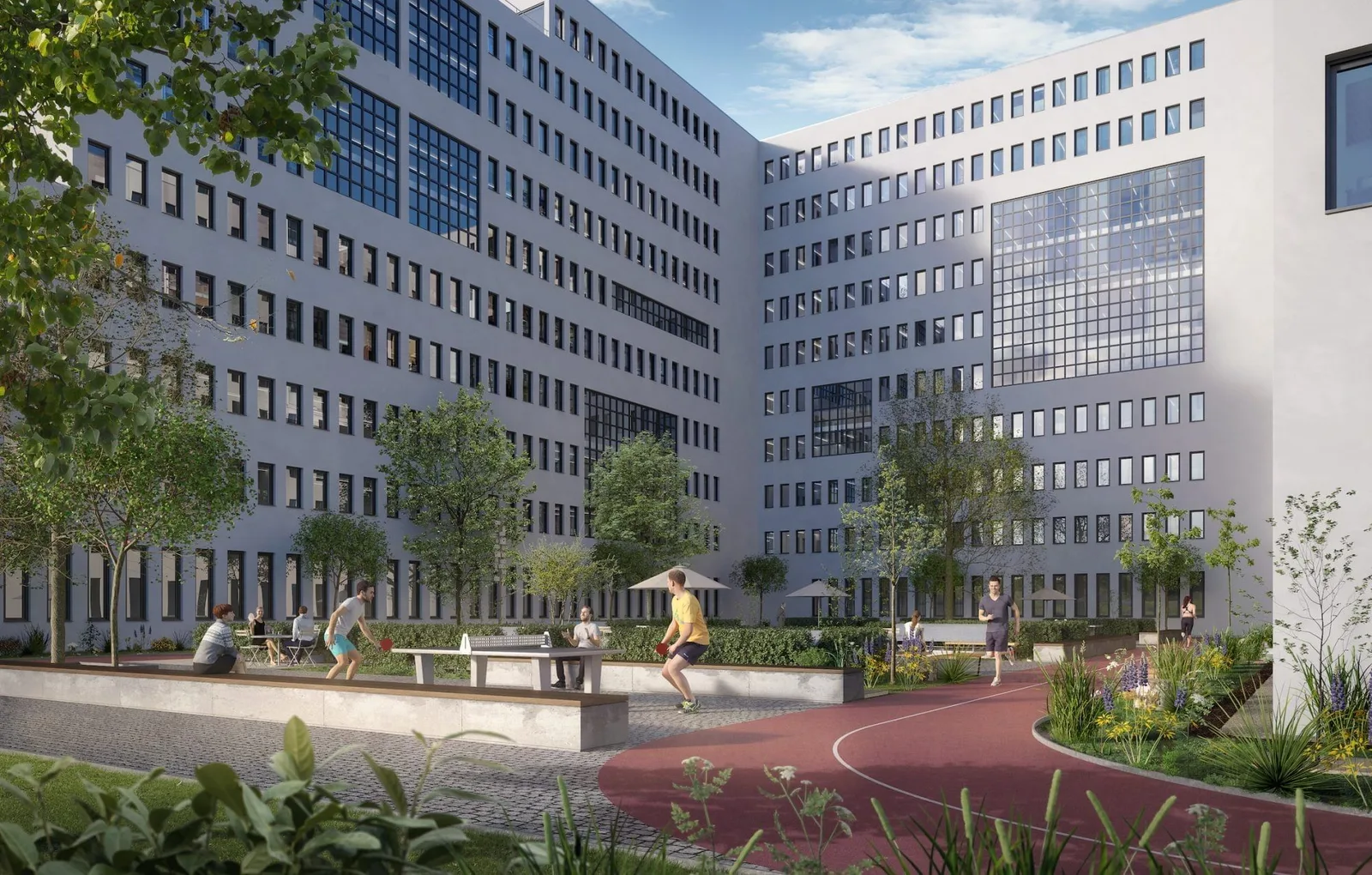 BIC Bürogebäude, Terrasse und Außenbereich, Berlin