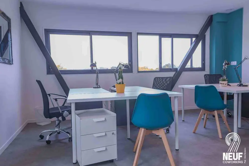 Le 9 Coworking, Bureau 4 personnes, La Rochelle