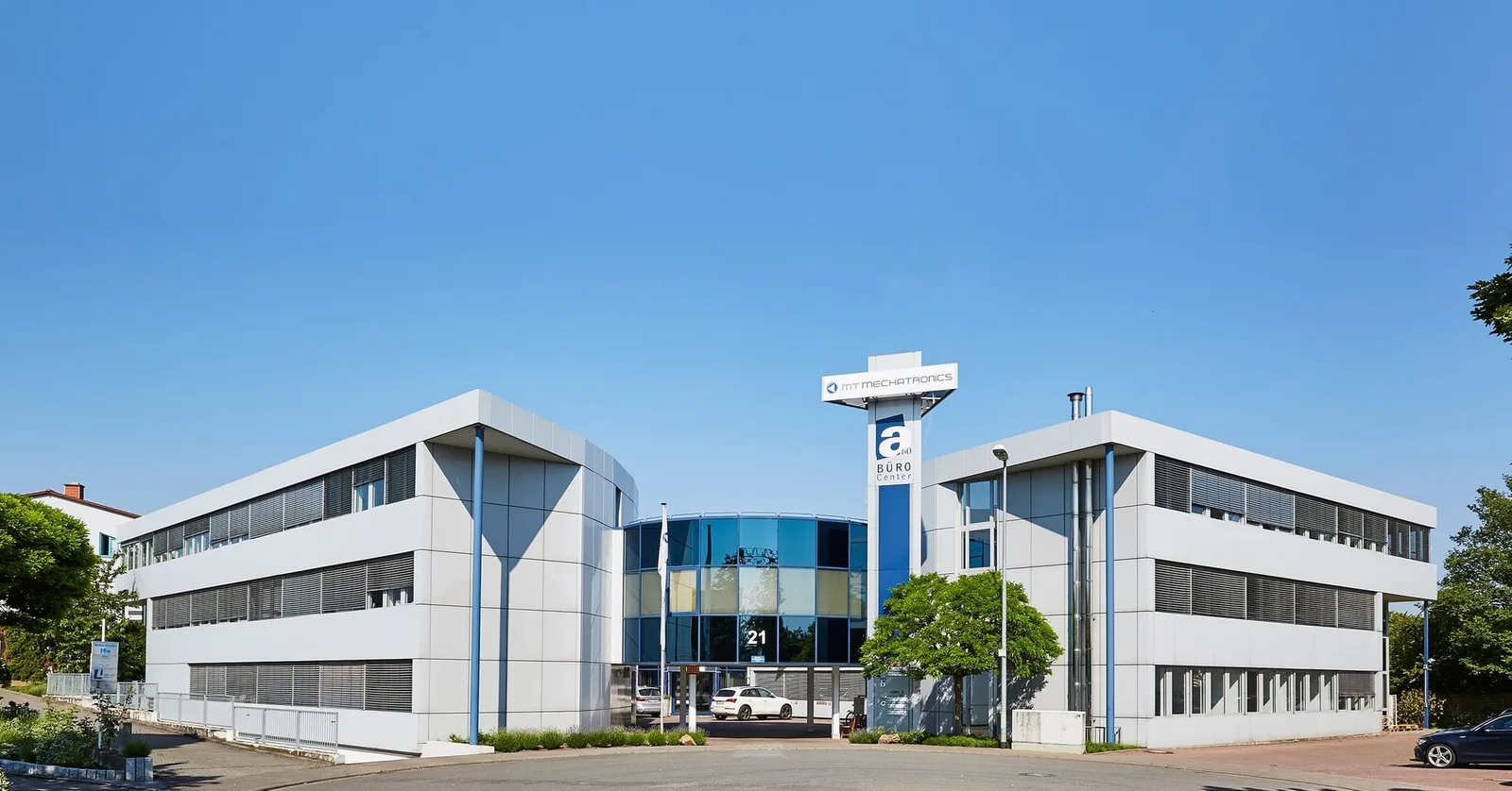 Bürocenter A60, Gebäudefassade, Mainz