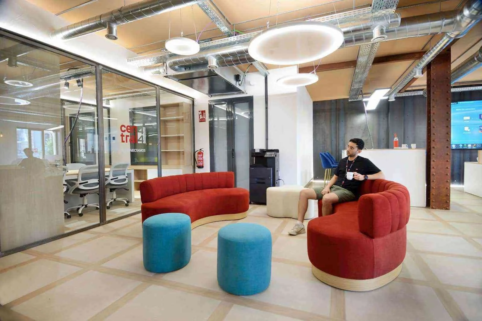 Central 44 Coworking, Lounge, Madrid