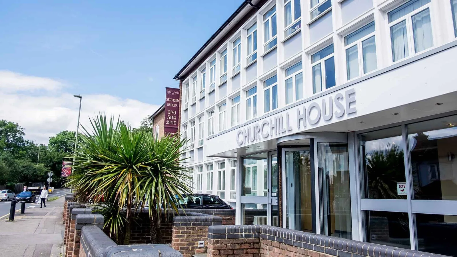 Churchill House Bunns Lane, Building facade, Borehamwood