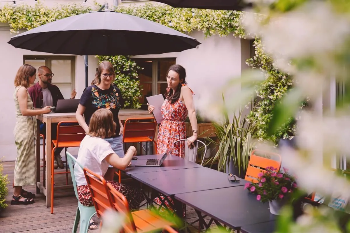 Comet Place des Victoires, Terrasse und Außenbereich, Paris 2e