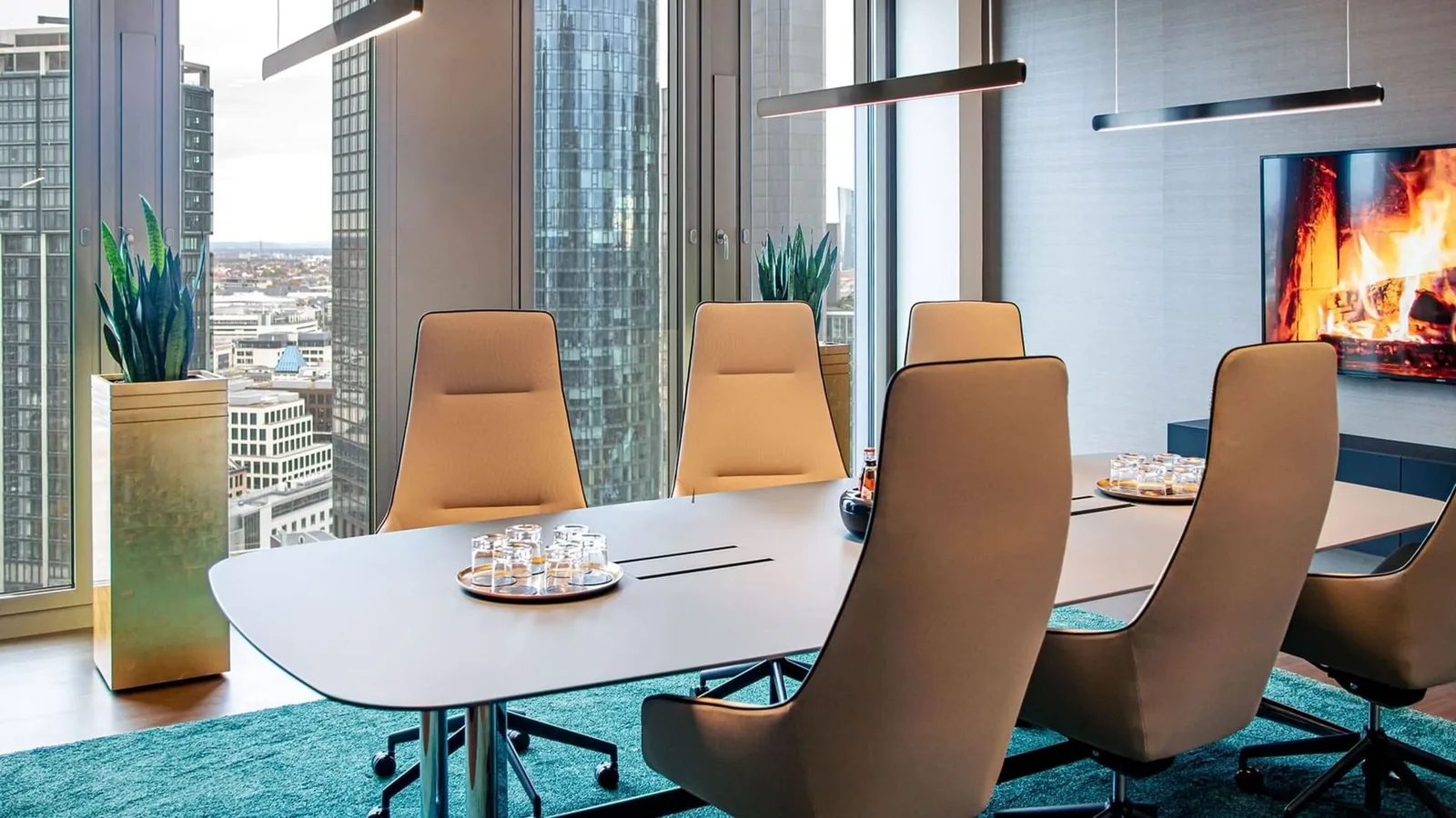 Contora Office Solutions - Frankfurt Marienturm, Besprechungsraum für 6 Personen, Frankfurt am Main