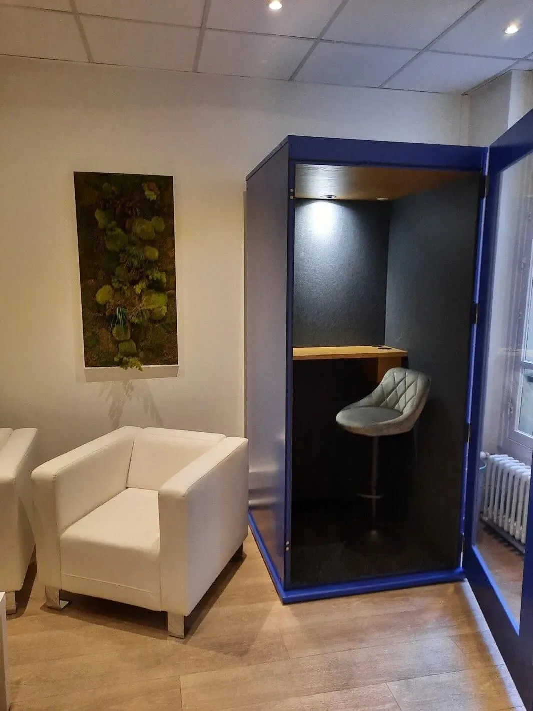 Coworkea Boétie, Cabine acoustique, Paris 8e