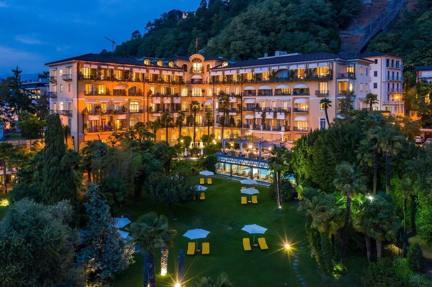 Coworking Bar Lugano, Grand Hotel Villa Castagnola, Gebäudefassade, Lugano