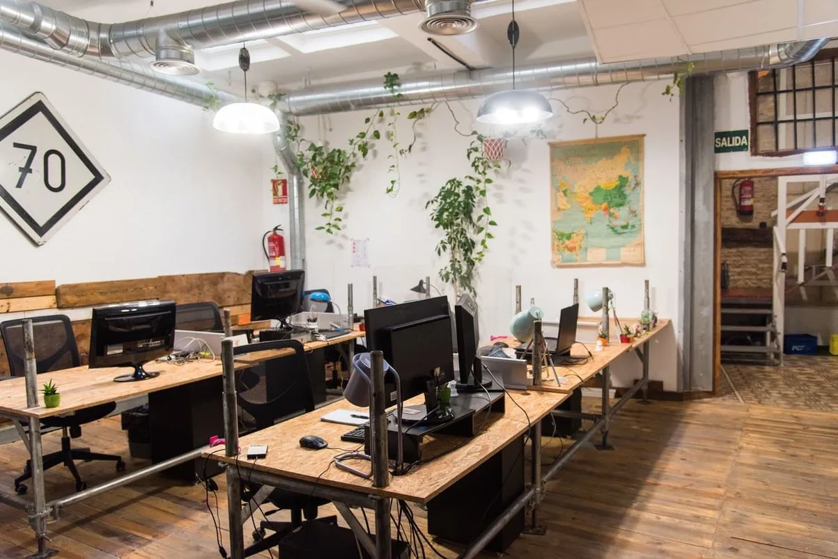 Coworking El Gancho, Espacio diáfano, Zaragoza