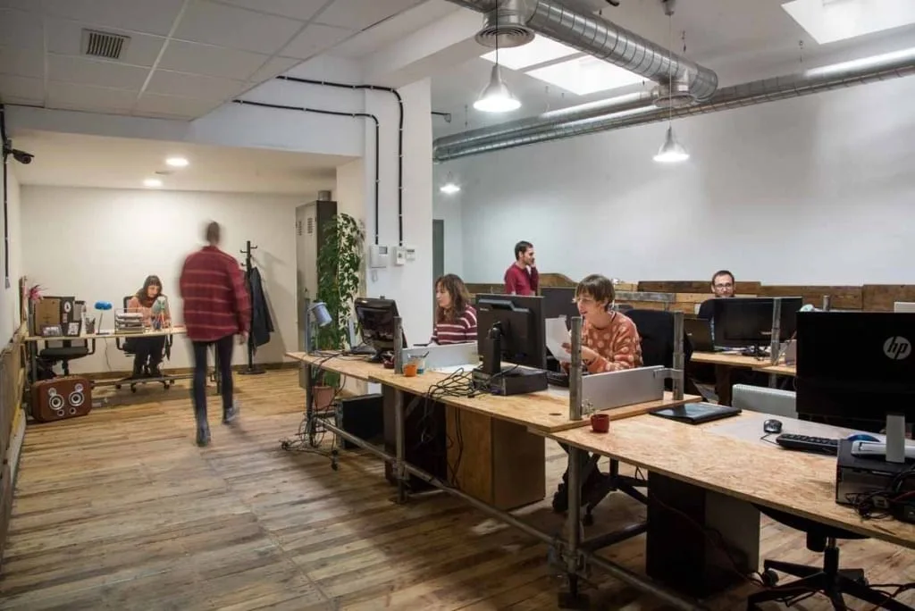 Coworking El Gancho, Espacio diáfano, Zaragoza