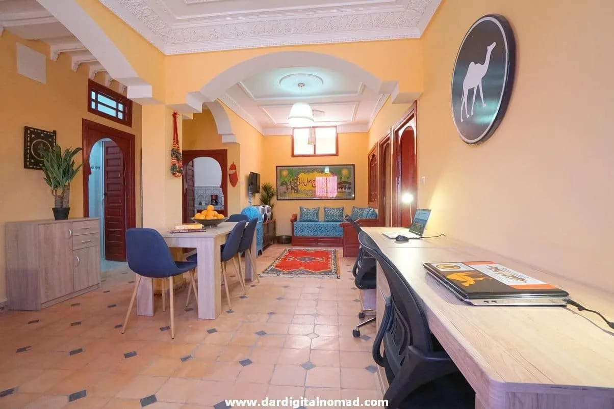 Dar Digital Nomad, Espace de coworking, Ouarzazate