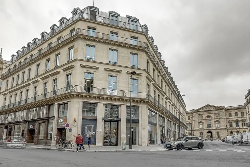 Domaine des entrepreneurs Rivoli, Façade, Paris 1er