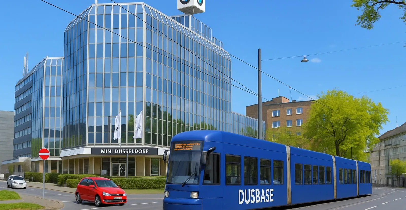 dusBASE, Building facade, Düsseldorf