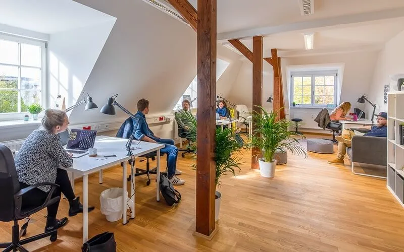 Gaswork Coworking, Großraumbüro, Augsburg