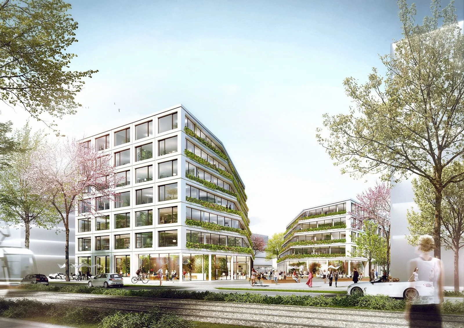 Green Canyon, Building facade, Aachen