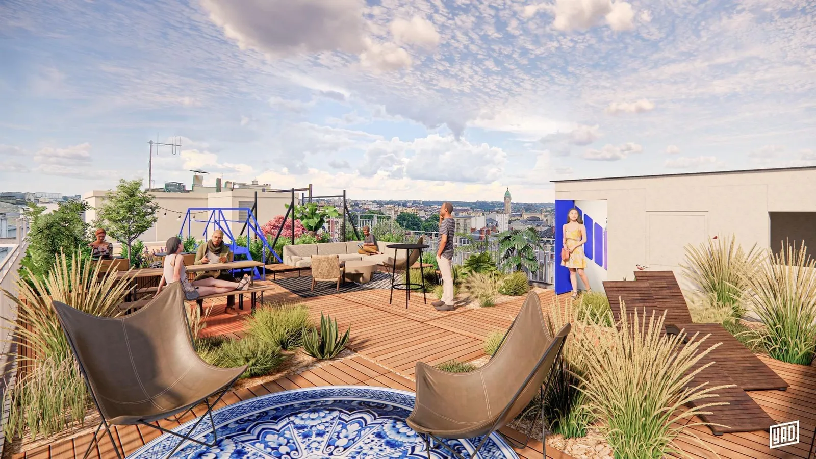 Héméra Isly, Terrasse et espace extérieur, Limoges