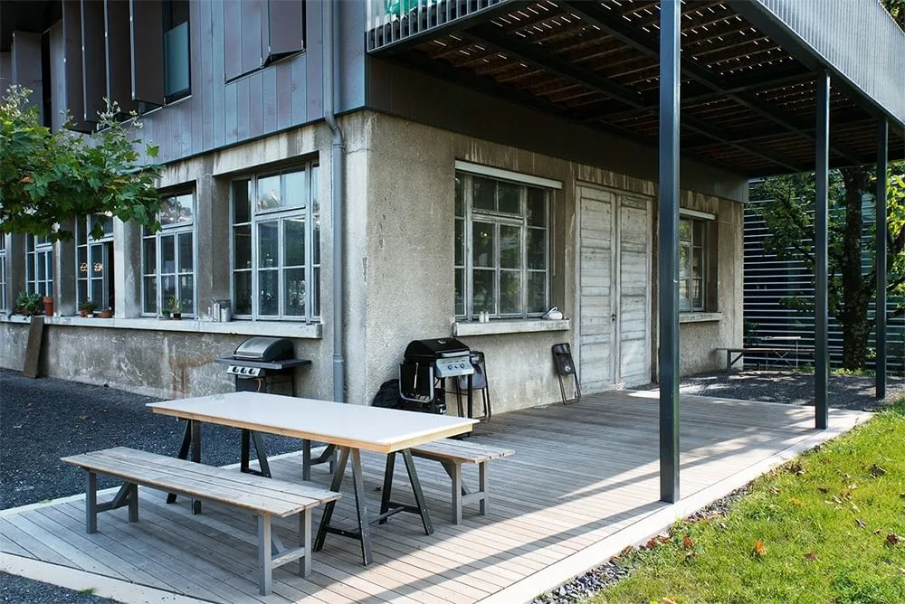 Hyperespace, Terrace and outdoor space, Renens