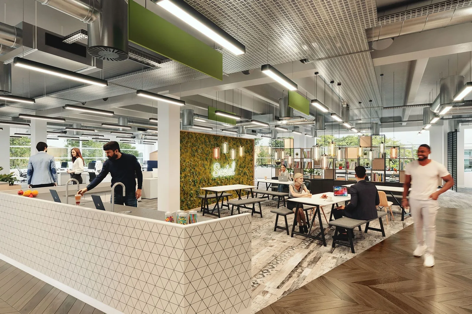 Imperium Reading Offices, Cafétéria, Reading