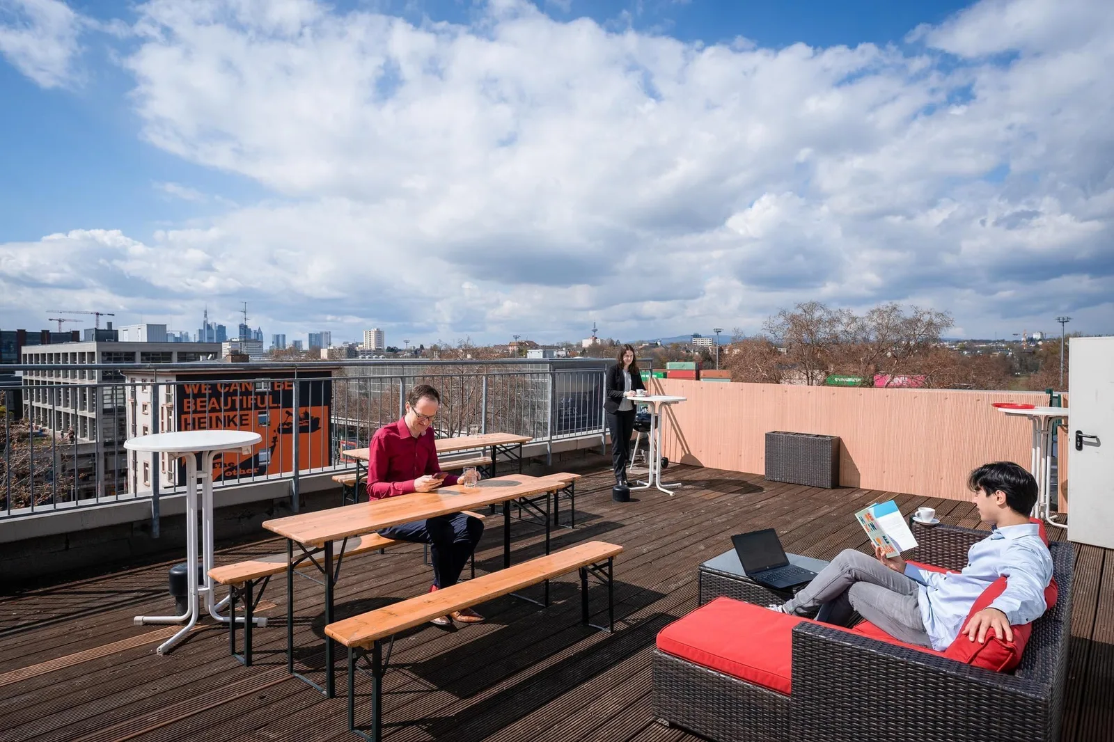 K-1 BusinessClub Ostend, Terrasse und Außenbereich, Frankfurt am Main