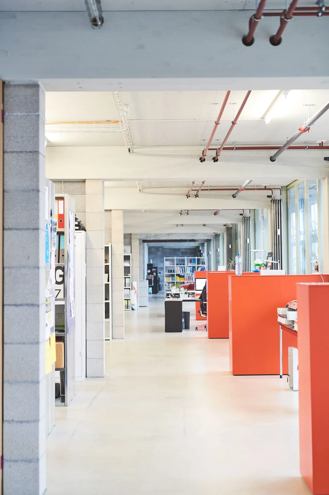 Kreative Arbeitsumgebung am Lagerplatz, Großraumbüro, Winterthur