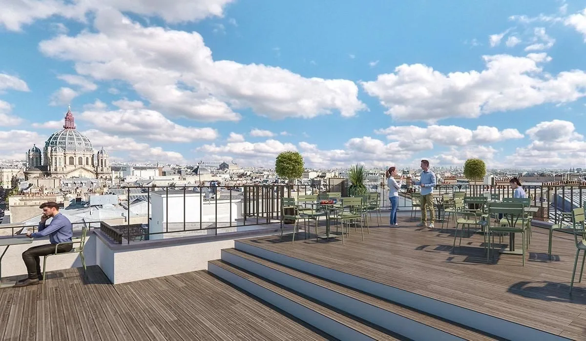 Kwerk Messine, Terrasse und Außenbereich, Paris 8e