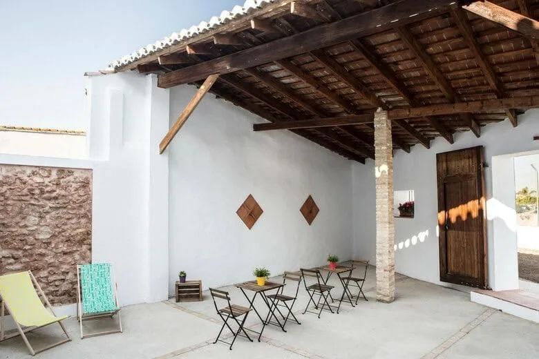El Molí Lab, Terrasse et espace extérieur, Carpesa