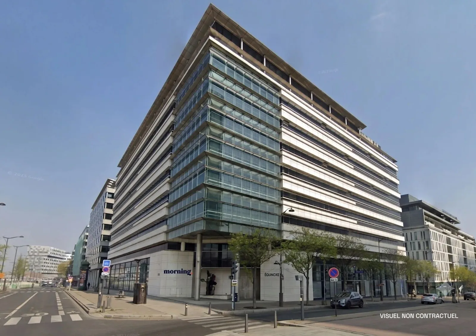 Morning Bibliothèque François Mitterrand, Building facade, Paris 13e