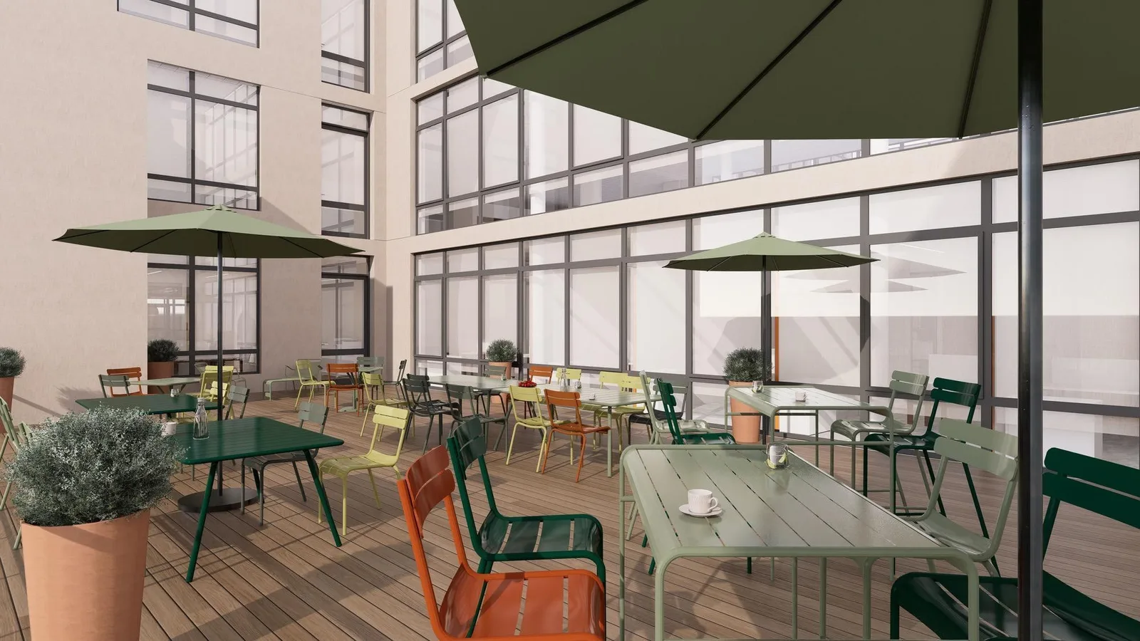 Newton Offices Clichy, Terrasse et espace extérieur, Clichy