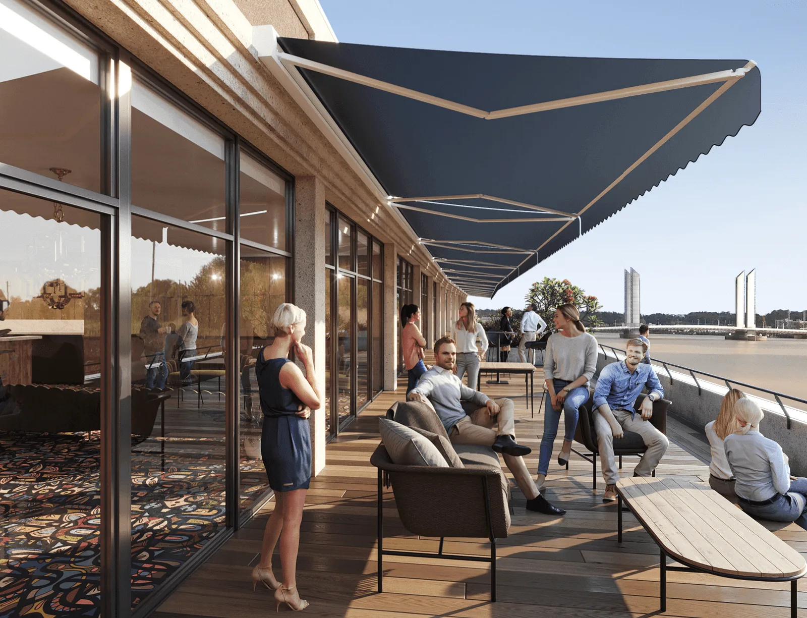 Now Coworking Bordeaux, Terrasse et espace extérieur, Bordeaux