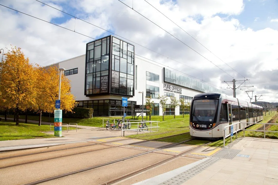 Pure Offices Cheadle Royal, Façade, Cheadle