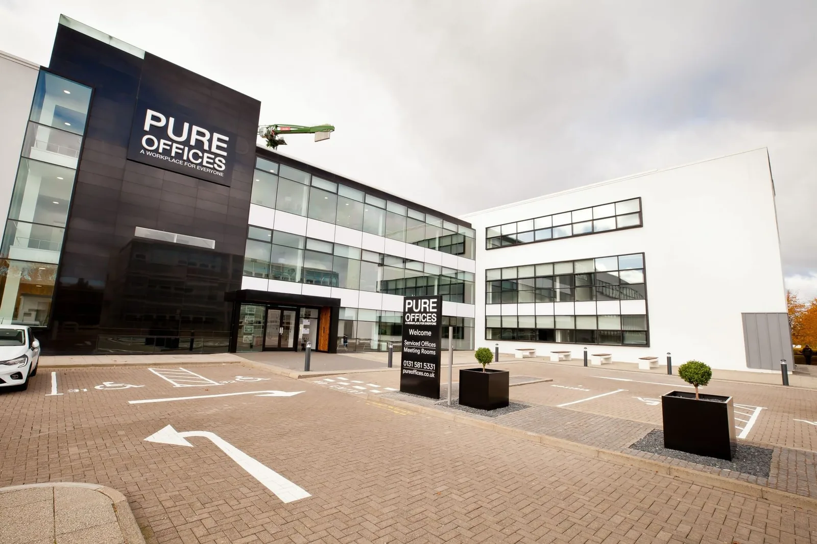 Pure Offices Edinburgh Park, Building facade, Edinburgh