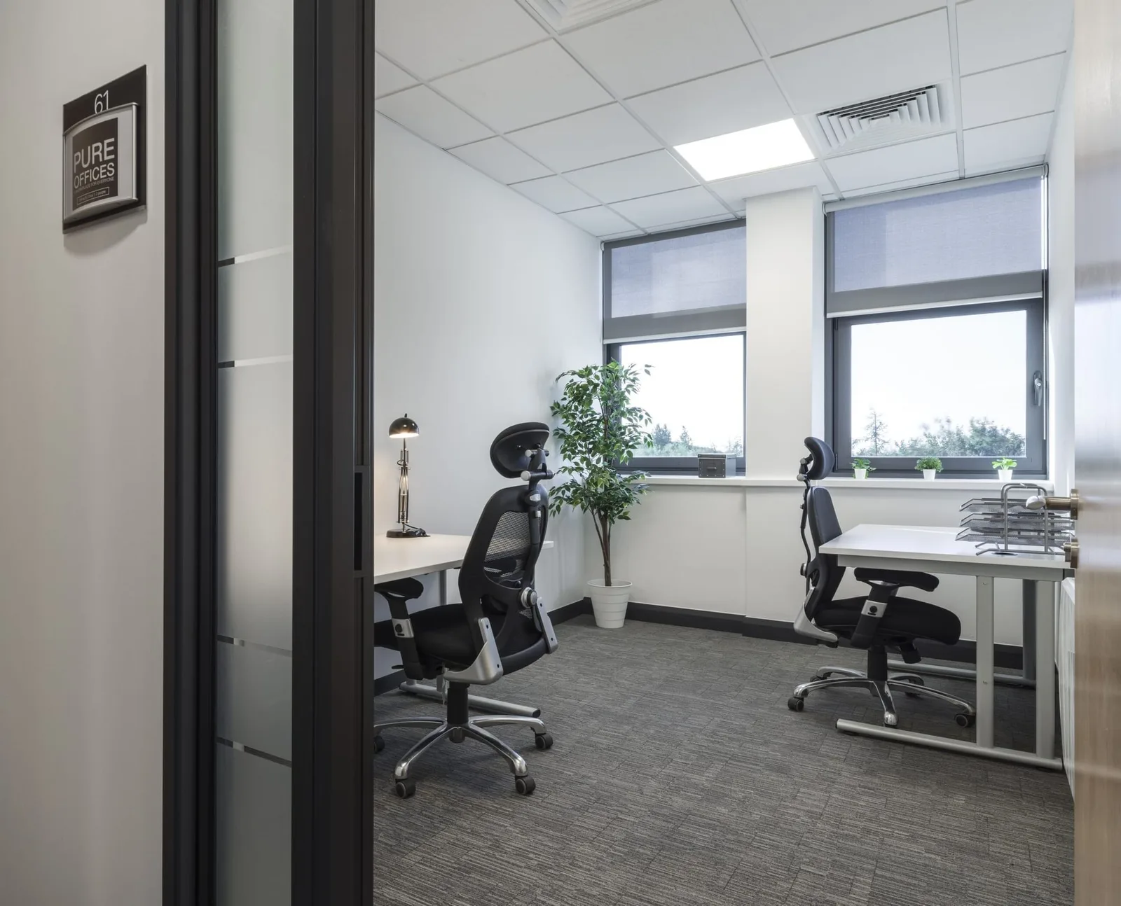 Pure Offices Leith (Sugar & Bonnington Bond), Private office, 2 desks, Edinburgh