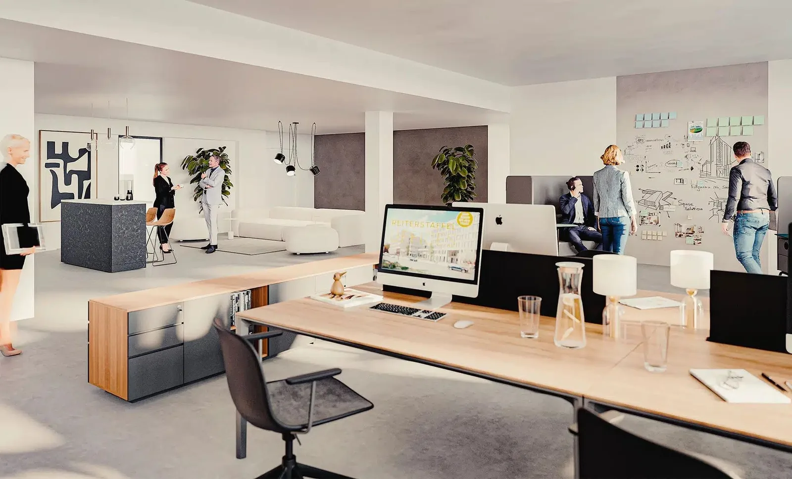 Reiterstaffel Offices, Open-plan office, Cologne