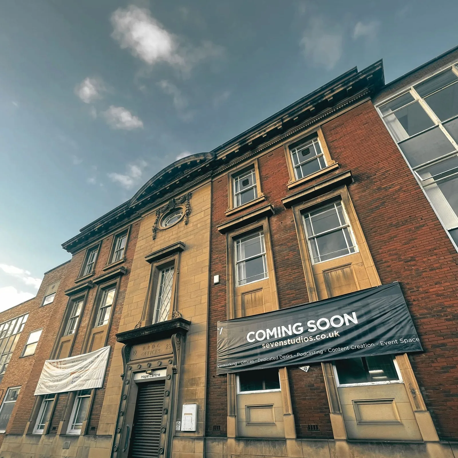 Seven Studios Doncaster, Building facade, Doncaster