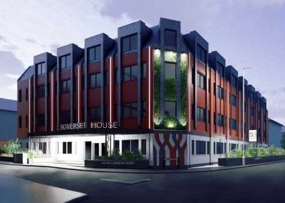 Somerset House Redhill, Building facade, Redhill