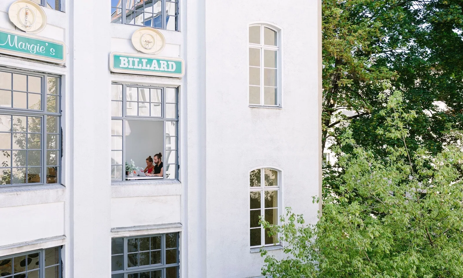 St. Oberholz Glogauer Straße, Gebäudefassade, Berlin